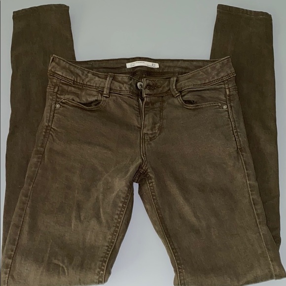 GREEN ZARA JEANS TRAFALUC DENIM MAKERS - Picture 4 of 8